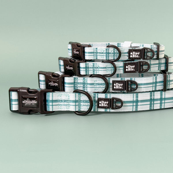 Collar - LUXE Frosted Mint Plaid