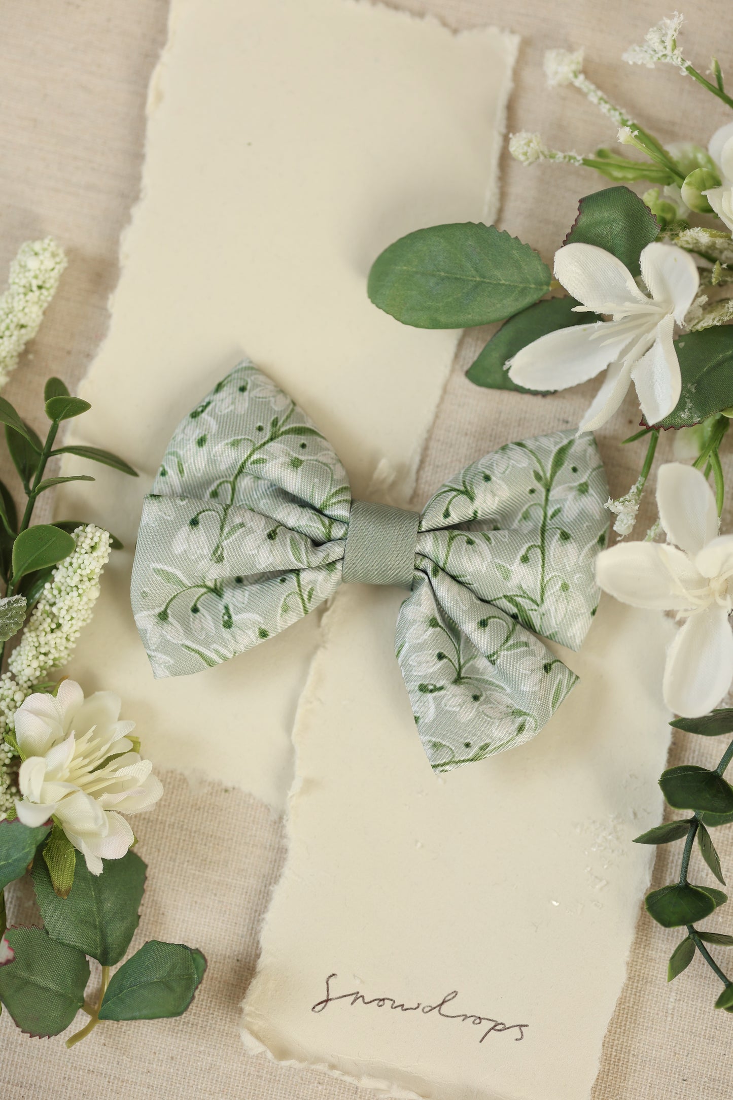 Dog Sailor Bow Tie - Silent Snowdrops