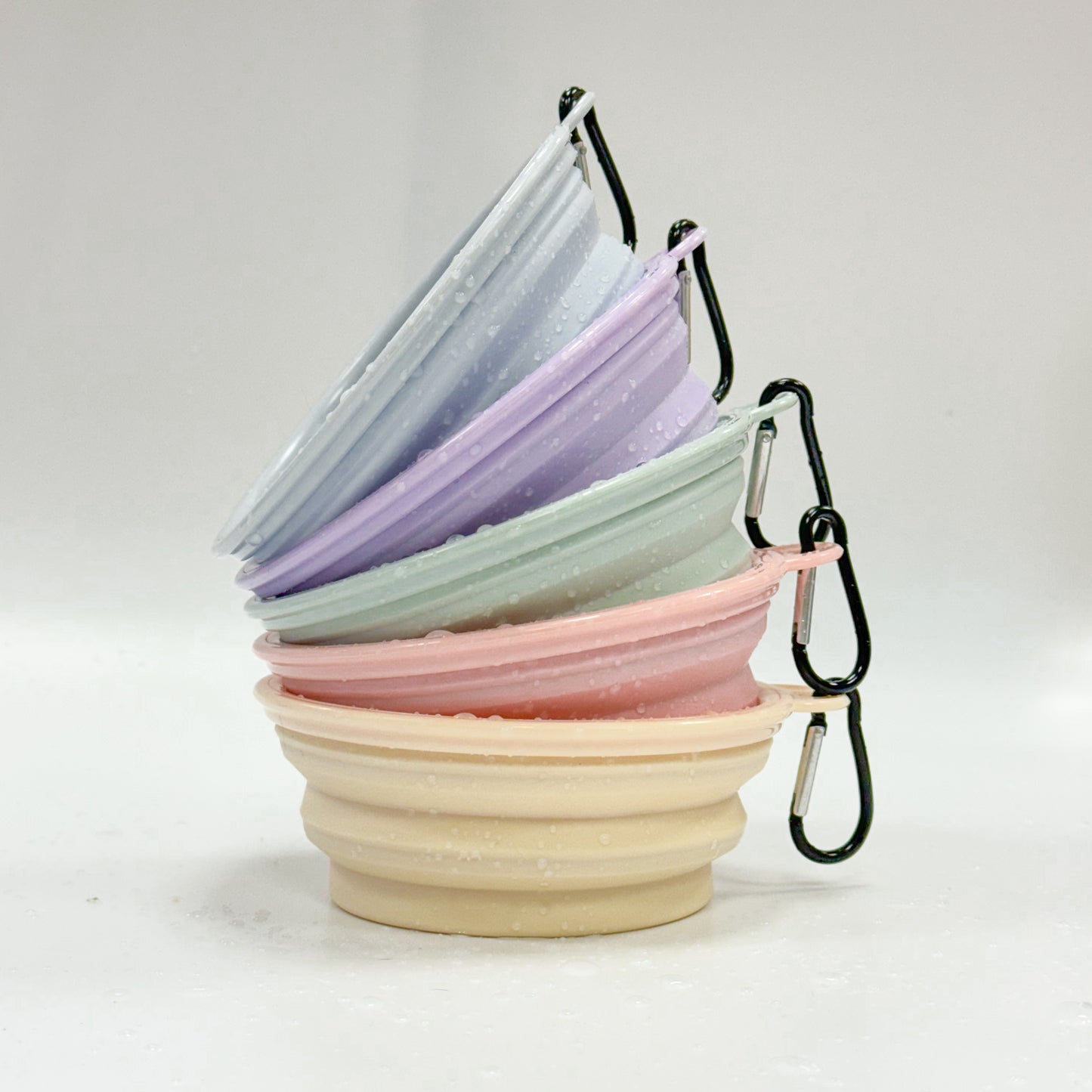 Collapsible Dog Water Bowl - Marshmallow Pink