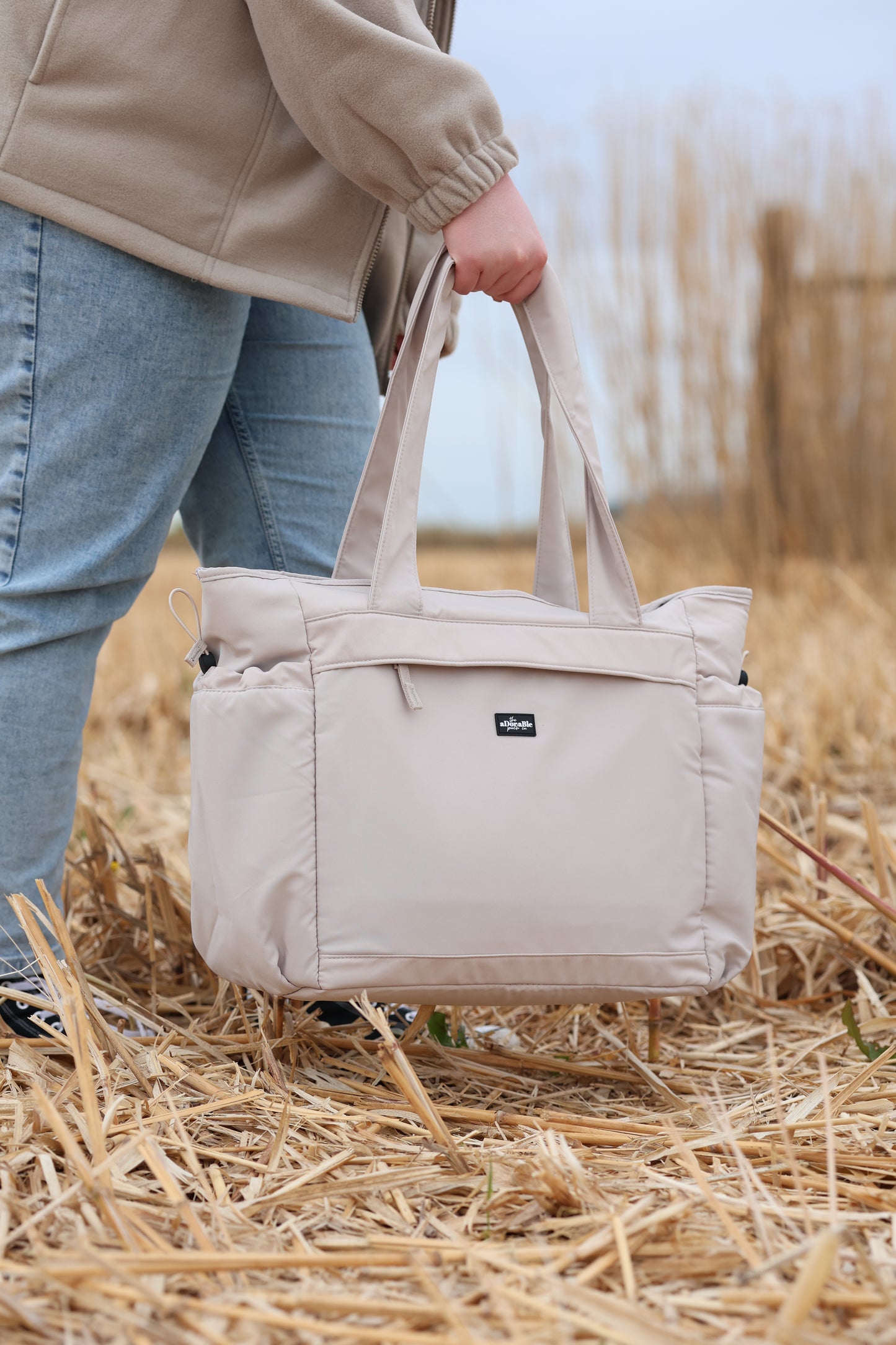 Oversized Tote - Beige