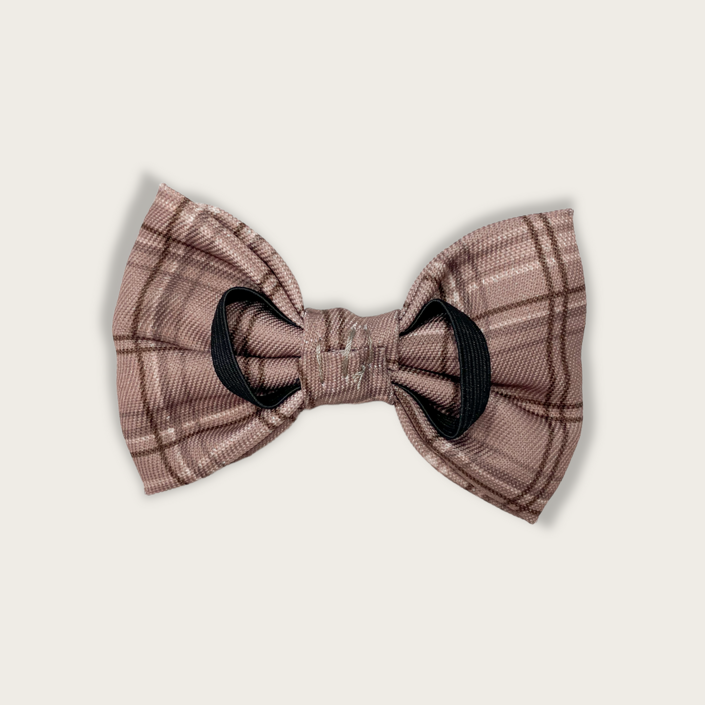 Dog Bow Tie - LUXE Mocha Plaid