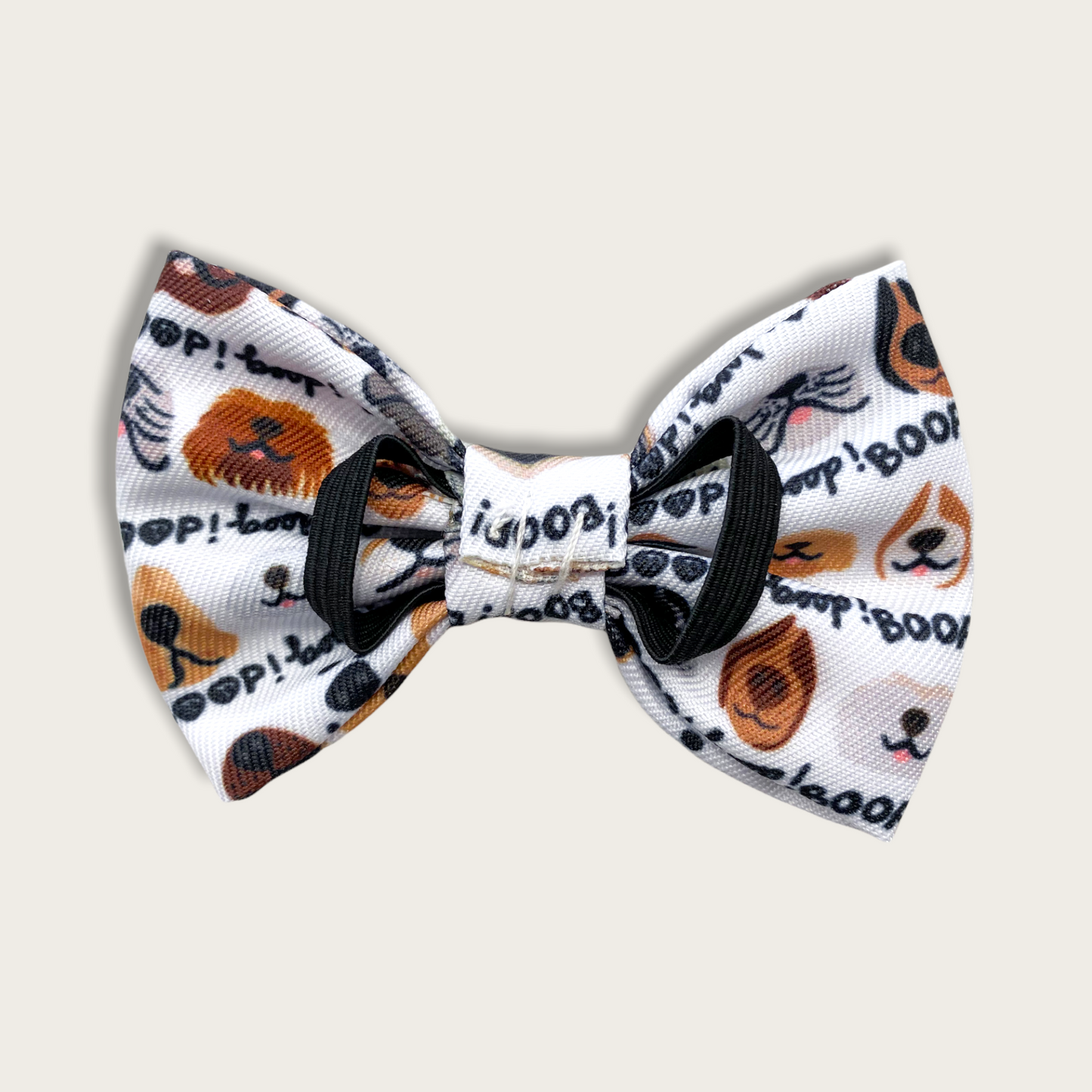 Dog Bow Tie - The aDoraBle Pooch Co x Boop My Nose - Boop! - White