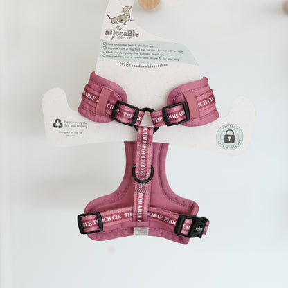 Adjustable Dog Puppy Harness - Classic Collection Pink - XXS