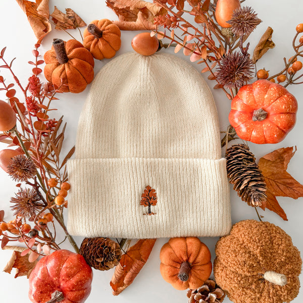 Classic Beanie - Autumn Orchard - Vanilla