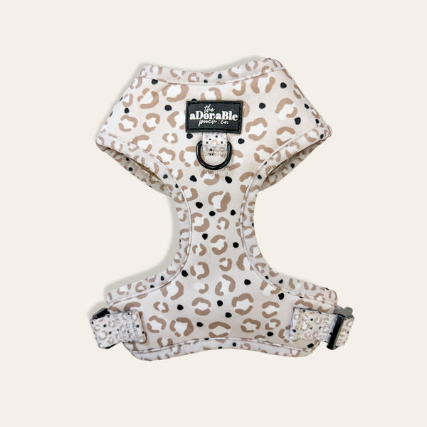 Adjustable Harness - LUXE Oyster Leopard