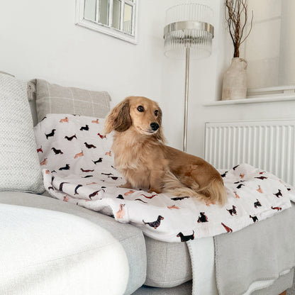 Supersize Soft Blanket - Watercolour Dachshunds