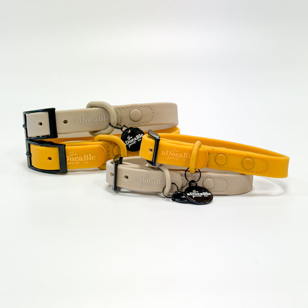 HydroFlex Waterproof Collar - Mustard Yellow