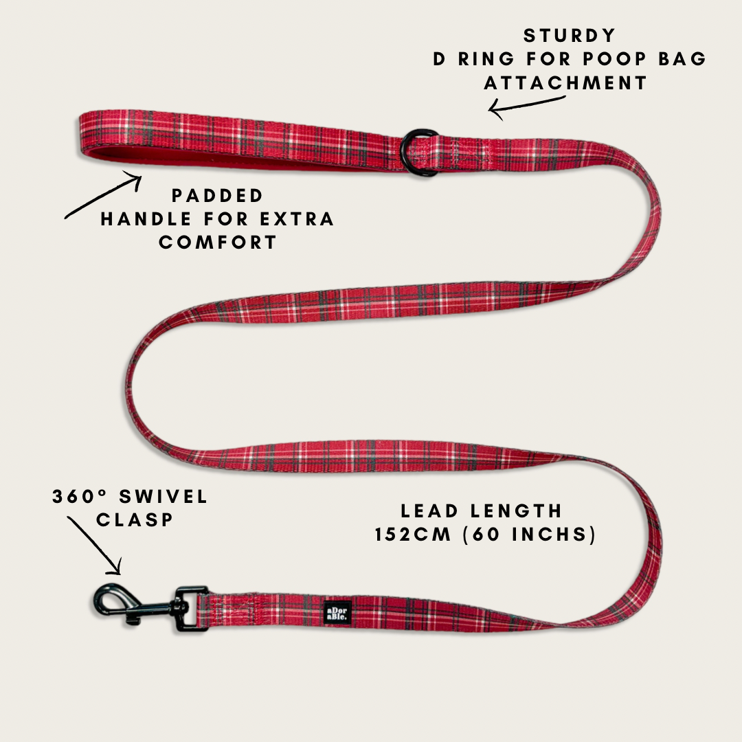 Lead - LUXE Berry Red Plaid