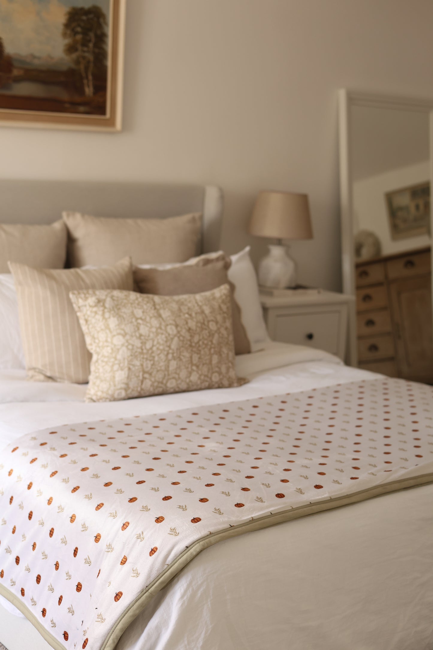 King Size Blanket - Pumpkin Farm