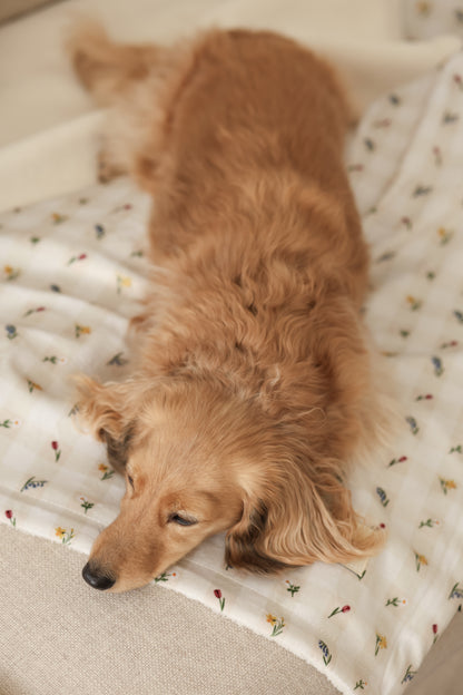 Dog & Puppy Bed Blanket - Spring Garden