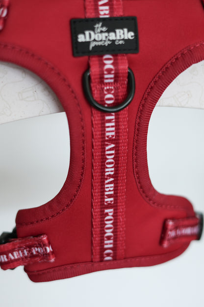 Adjustable Dog Puppy Harness - Classic Collection Red - XXS