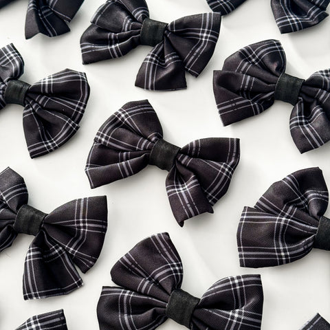 Sailor Bow Tie - LUXE Noir Plaid