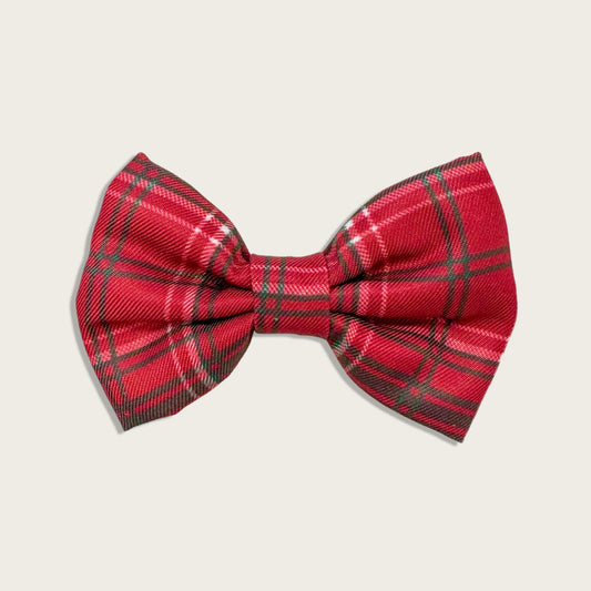 Bow Tie - LUXE Berry Red Plaid