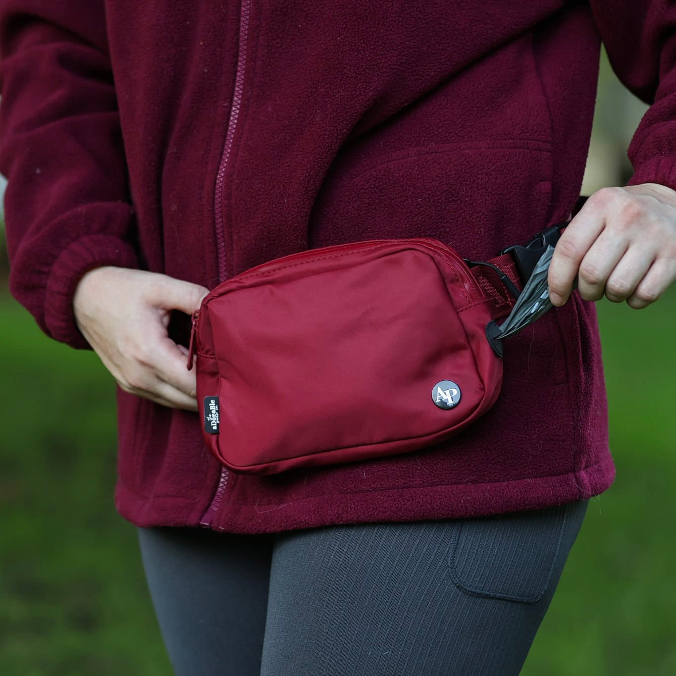 Slimline Everyday Bumbag - Dark Cherry Red