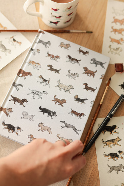 Luxury Dog Breeds Cotton A5 Notebook