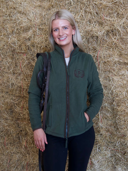 Embroidered AP Ladies Lightweight Fleece - Heritage Collection - Olive Green