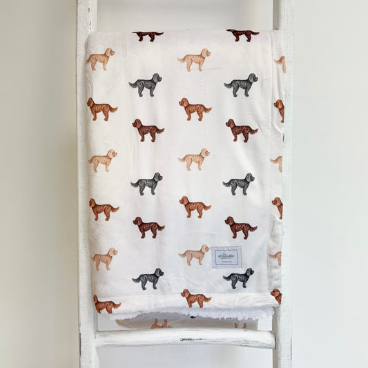 Extra Large Dog Breed Blanket - Doodle