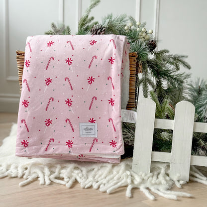 Supersize Soft Blanket - Candy Cane