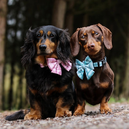 Sailor Bow Tie - LUXE Rose Quartz Plaid