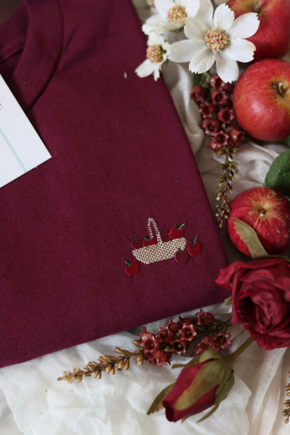 Embroidered AP T-Shirt - Crab Apple Cottage