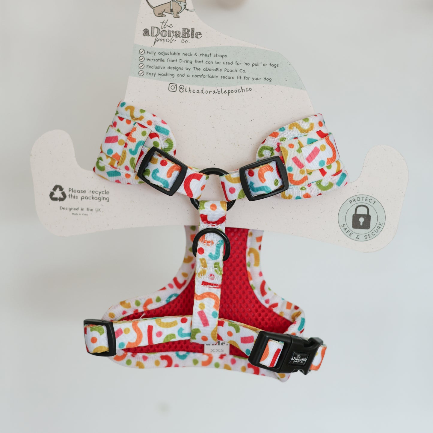 Adjustable Dog Puppy Harness - Party Pupper - XXS
