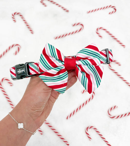 Sailor Bow Tie - Candy Cane Swirl
