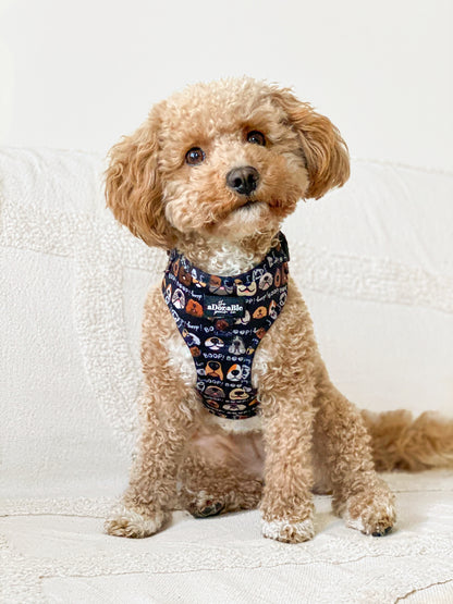 Adjustable Harness - The aDoraBle Pooch Co x Boop My Nose - Boop! - Black