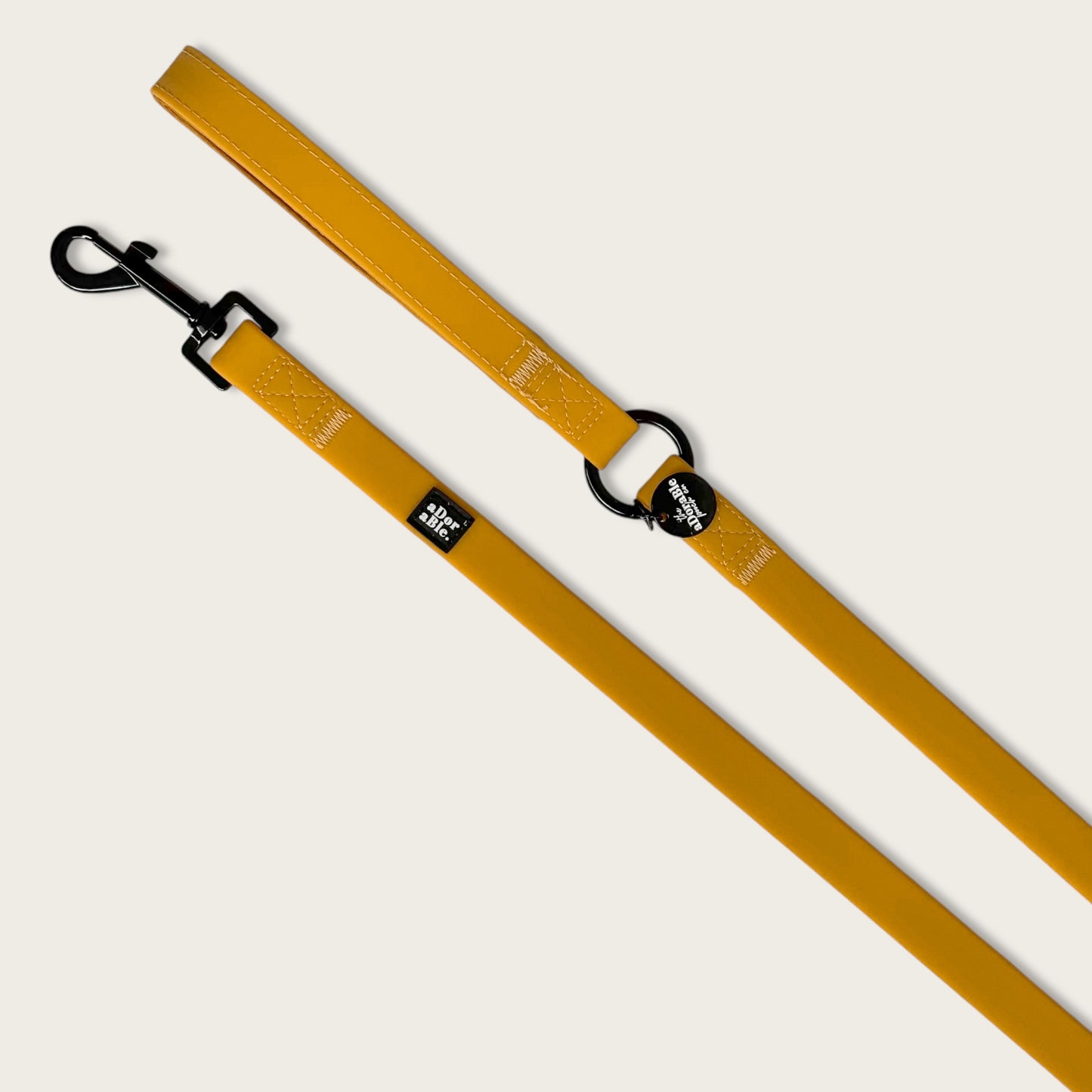 HydroFlex™ Two-tone Waterproof Dog Lead - Mustard Yellow