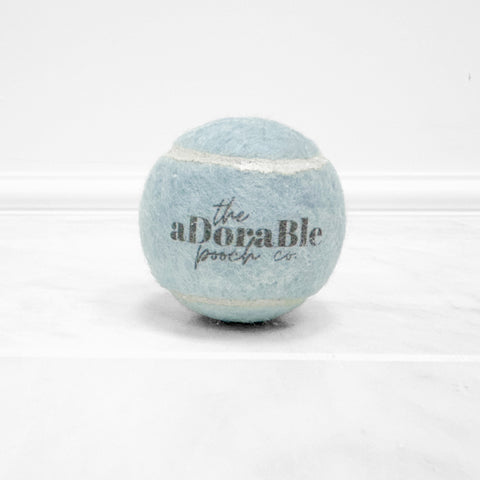 The aDoraBle Pooch Co Tennis Ball - Ice Blue