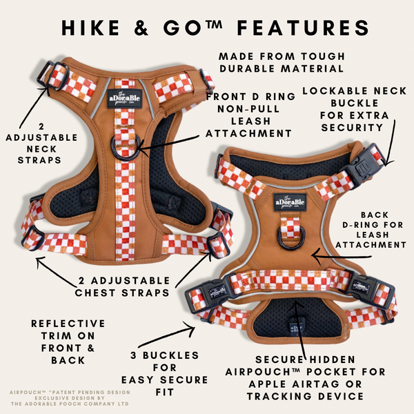 Hike & Go™ Harness - Gingerbread Waffle