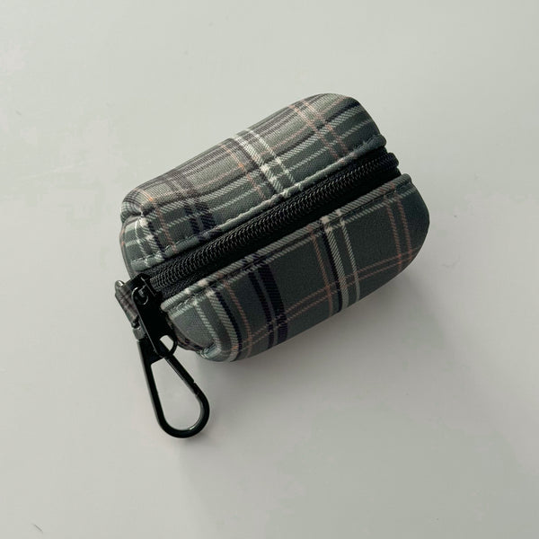 Poop Bag Holder - LUXE Hunter Green Plaid