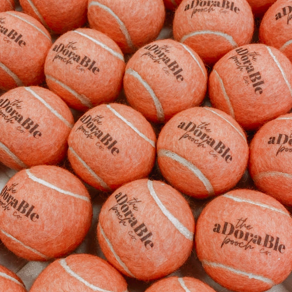 The aDoraBle Pooch Co Tennis Ball - Pumpkin Orange