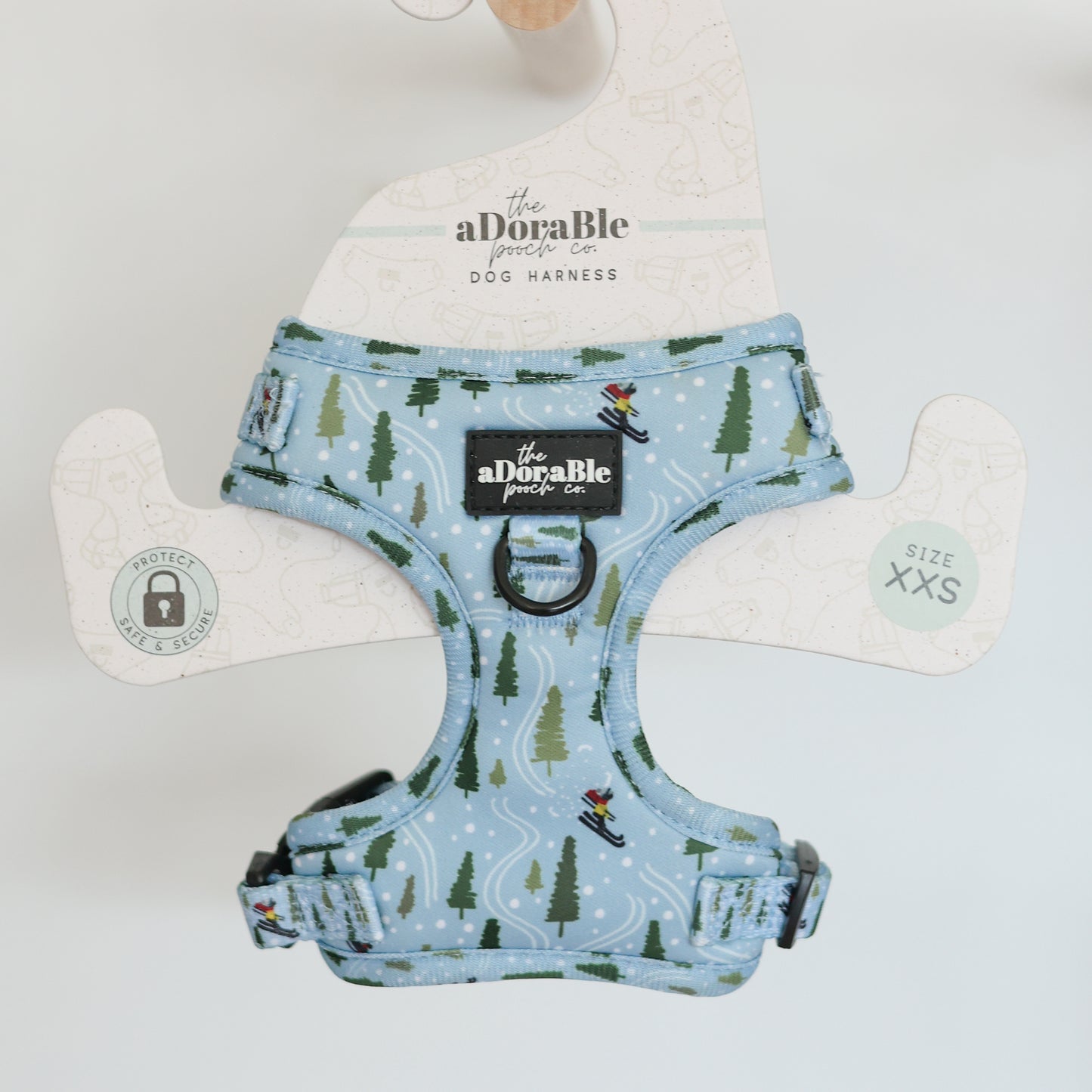 Adjustable Dog Puppy Harness - Apres Ski - XXS