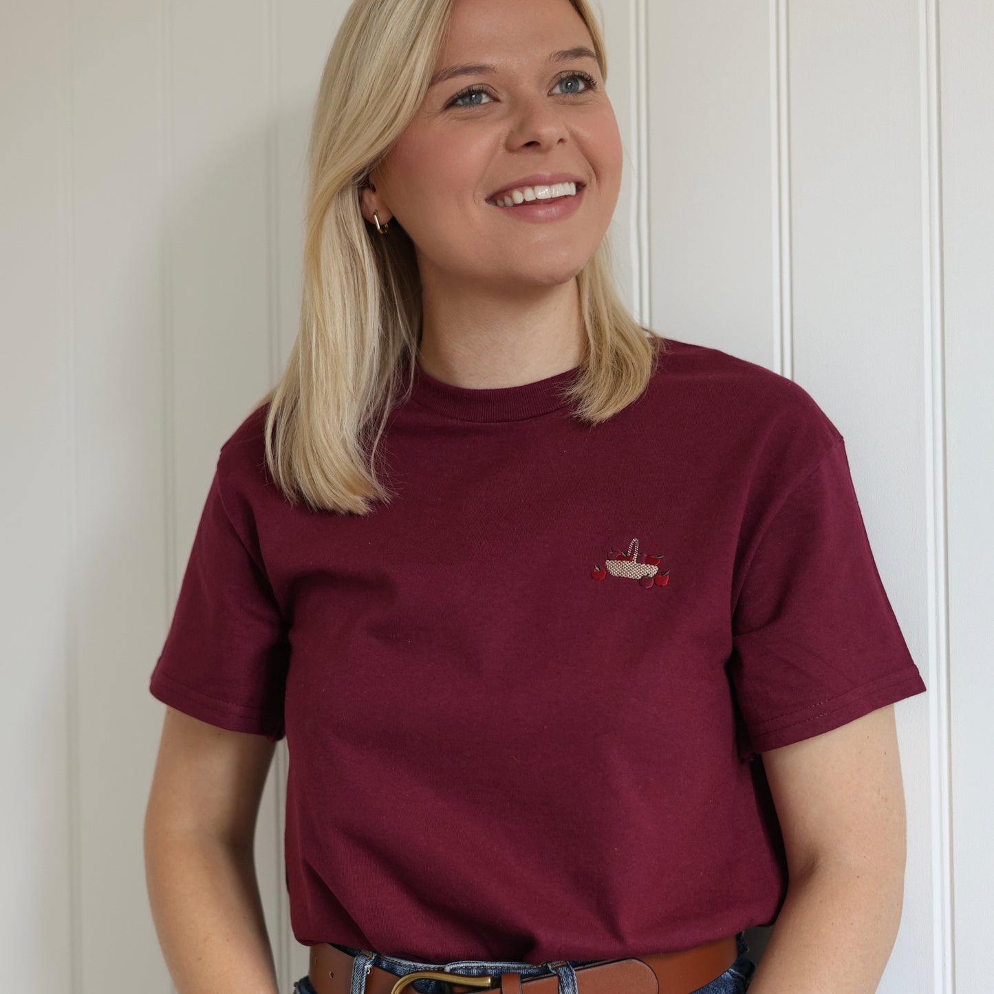 Embroidered AP T-Shirt - Crab Apple Cottage