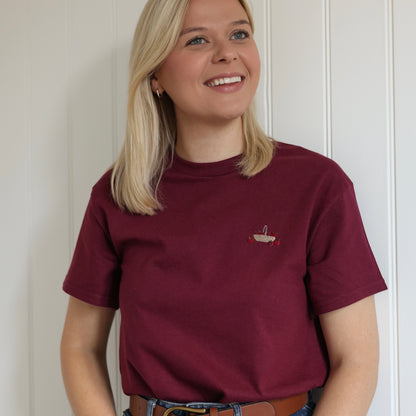 Embroidered AP T-Shirt - Crab Apple Cottage