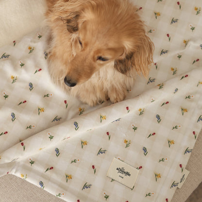 Dog & Puppy Bed Blanket - Spring Garden