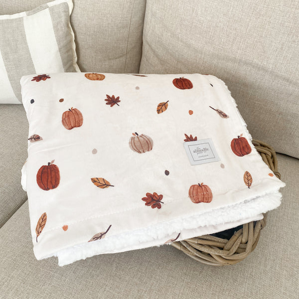 Supersize Soft Blanket - Autumn Pumpkins