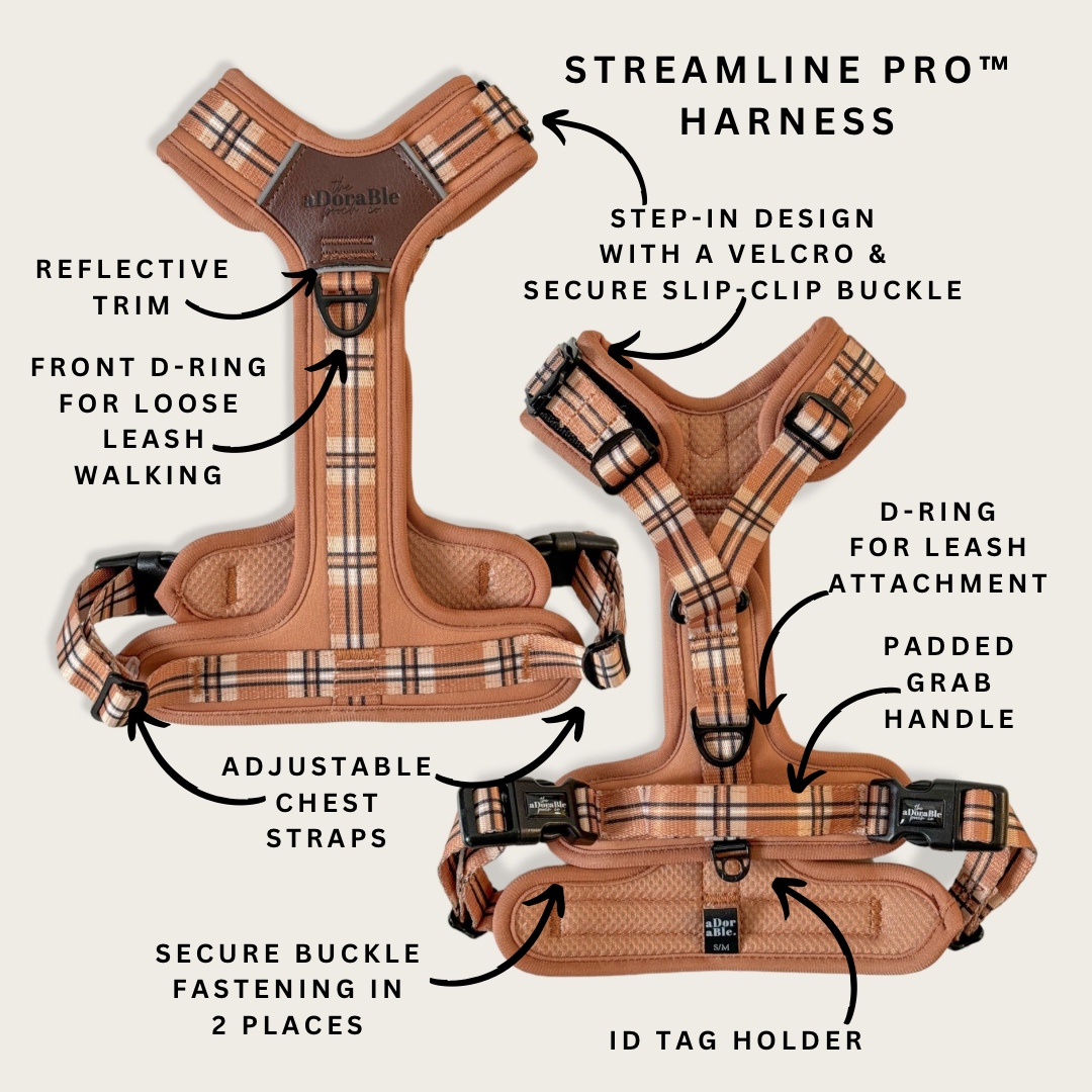 Streamline Pro™ Dog Harness - Heritage Collection - Butterscotch Biscuit