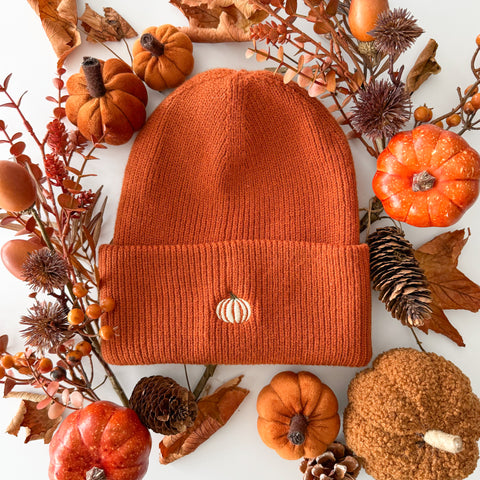 Classic Beanie - Pumpkin Harvest - Burnt Orange