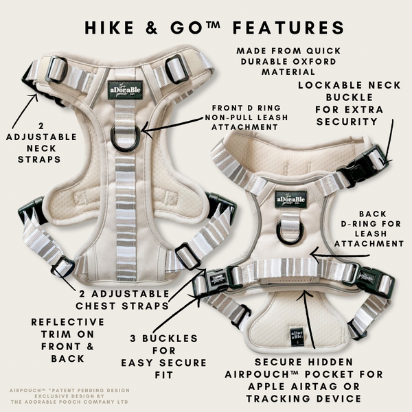 Hike & Go™ Harness - Coconut Cream