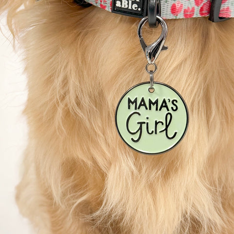 Dog Charm - Mama's Girl - Mint