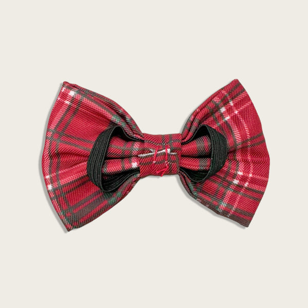 Bow Tie - LUXE Berry Red Plaid