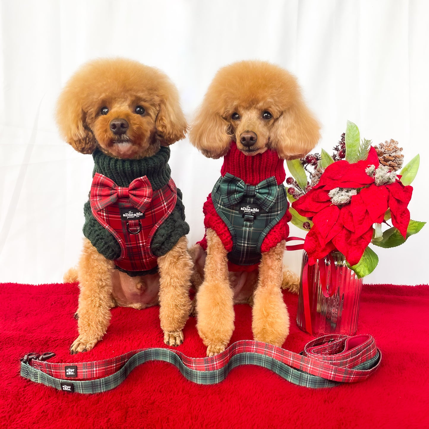 Bow Tie - LUXE Berry Red Plaid