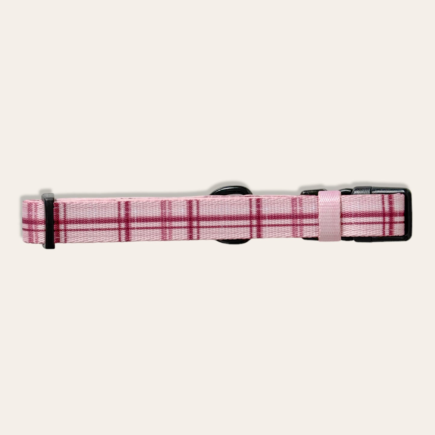 Collar - LUXE Rose Quartz Plaid