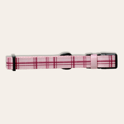 Collar - LUXE Rose Quartz Plaid