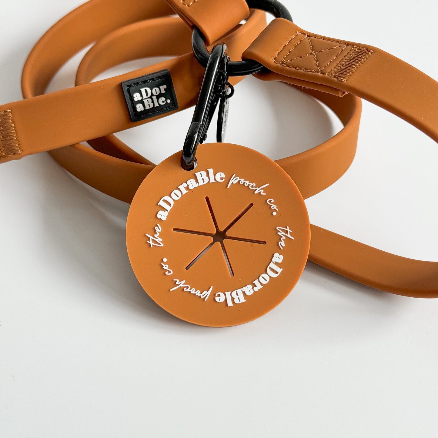 HydroFlex™ Two-tone Waterproof Dog Lead - Gingerbread