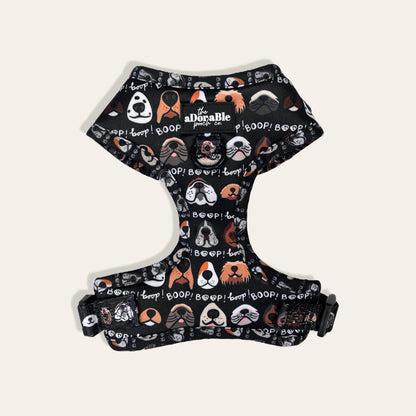 Adjustable Harness - The aDoraBle Pooch Co x Boop My Nose - Boop! - Black