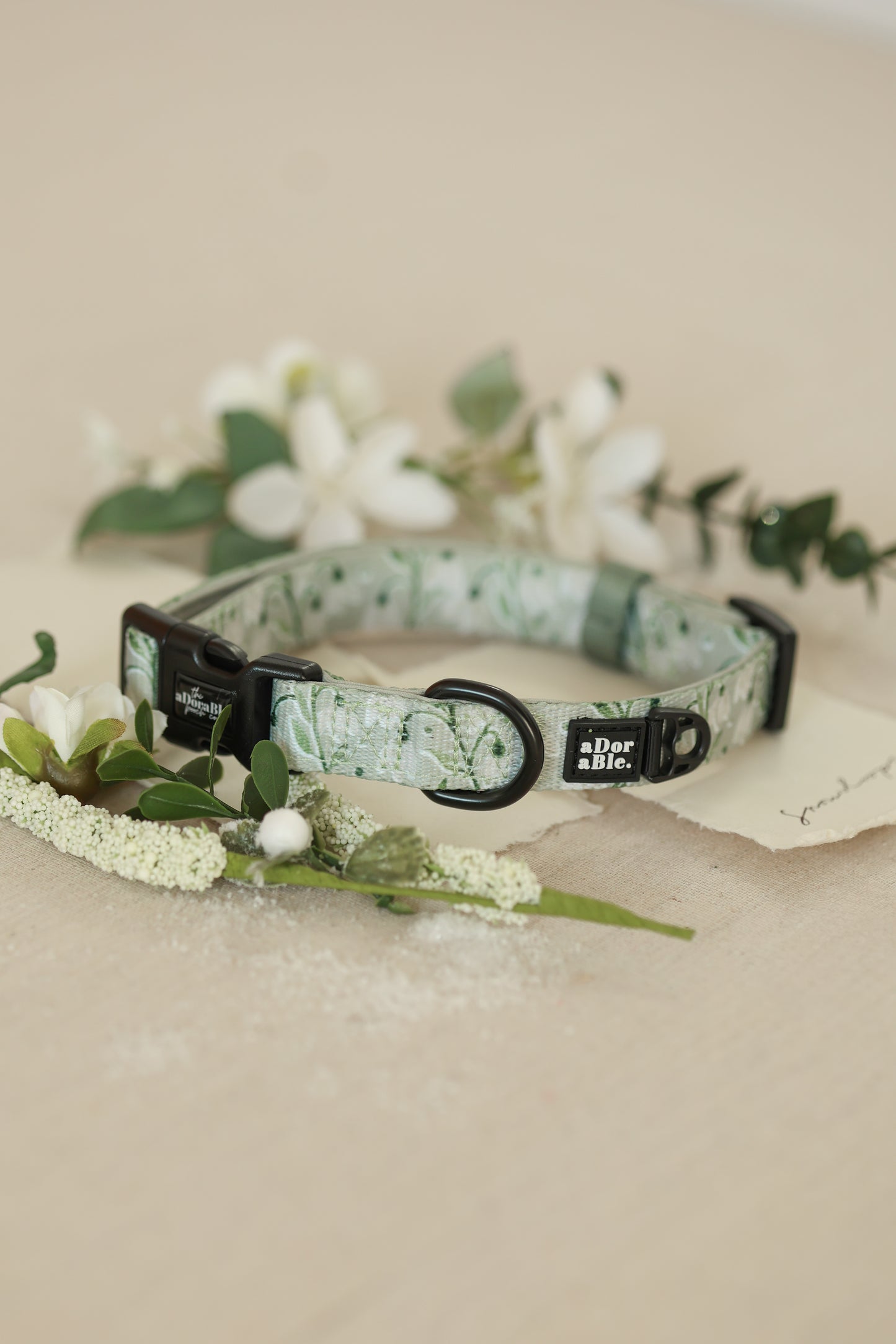 Dog Collar - Silent Snowdrops