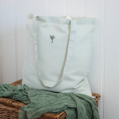 Embroidered Tote Bag - Forest Of Ferns