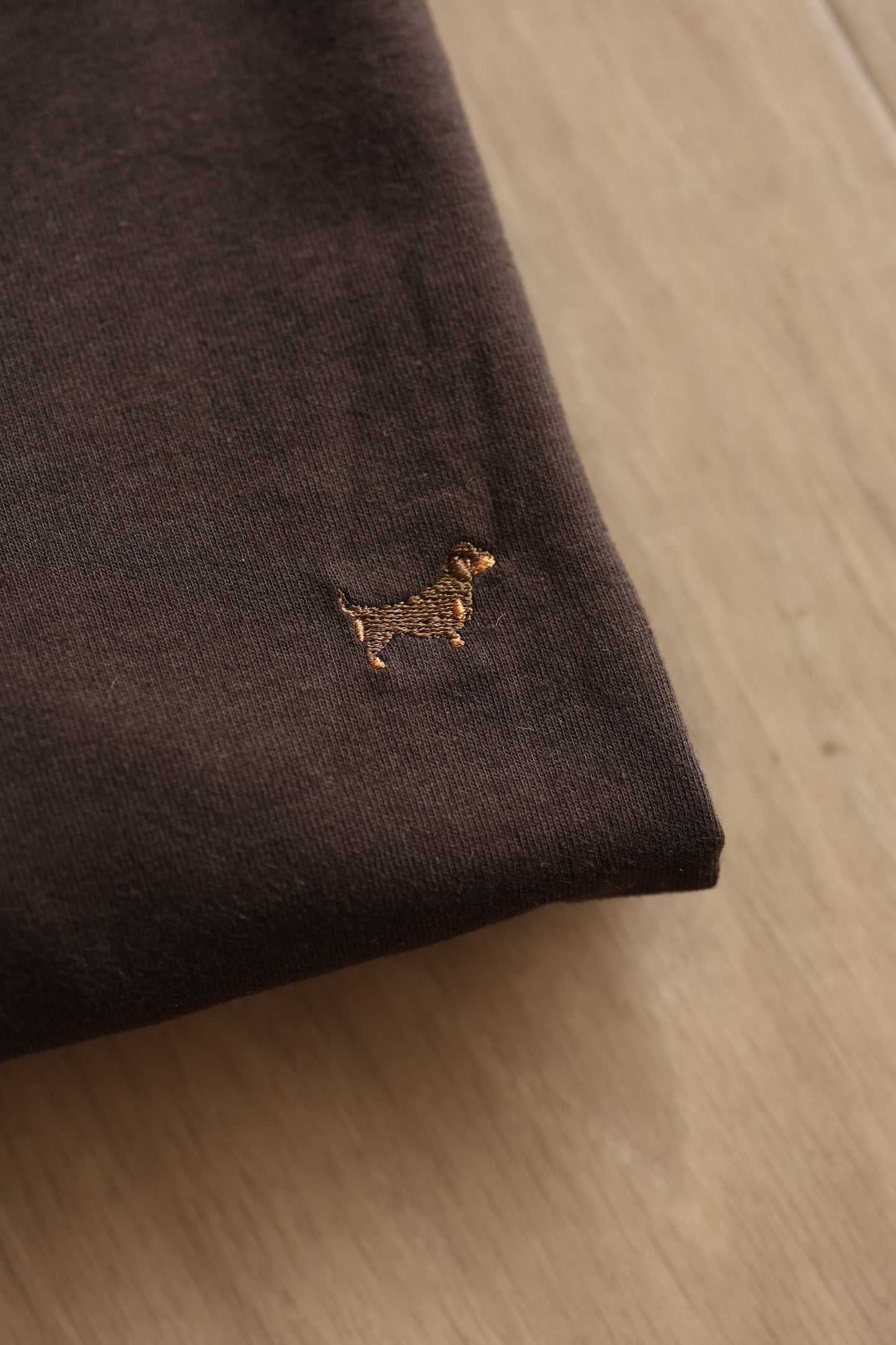 Embroidered T-Shirt - Brown - Brown and Tan Dachshund - SAMPLE - 2XL